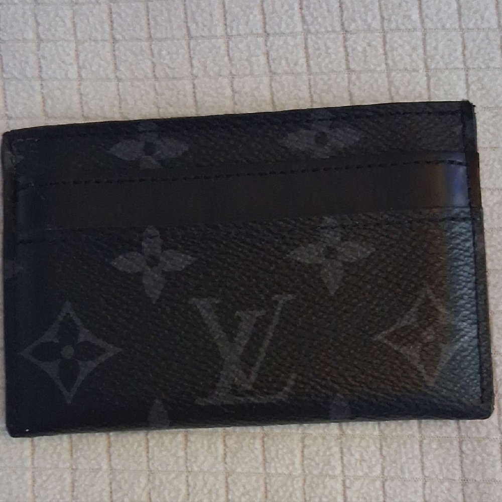 Louis Vuitton Monogram Eclipse Card Holder - Black